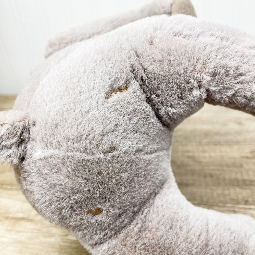 Steiff Elephant Plush Grey Mohair Collectors Button in Ear Made in Germany - Picture 15 of 16